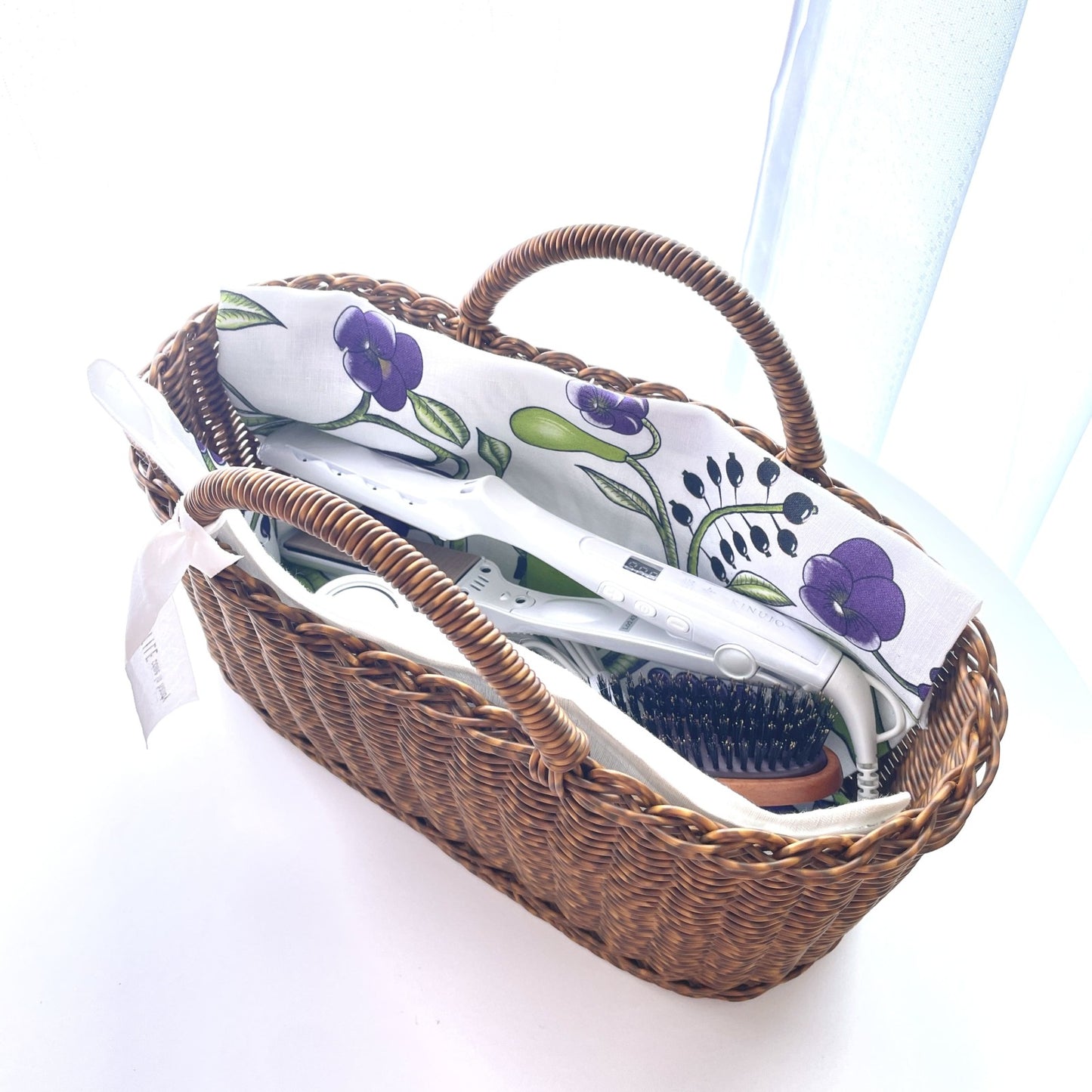 ユティル オーバルハンドルバスケット