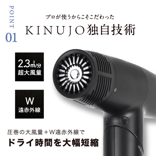 【公式】KINUJO Pro Dryer(絹女 プロドライヤー)【1年保証】