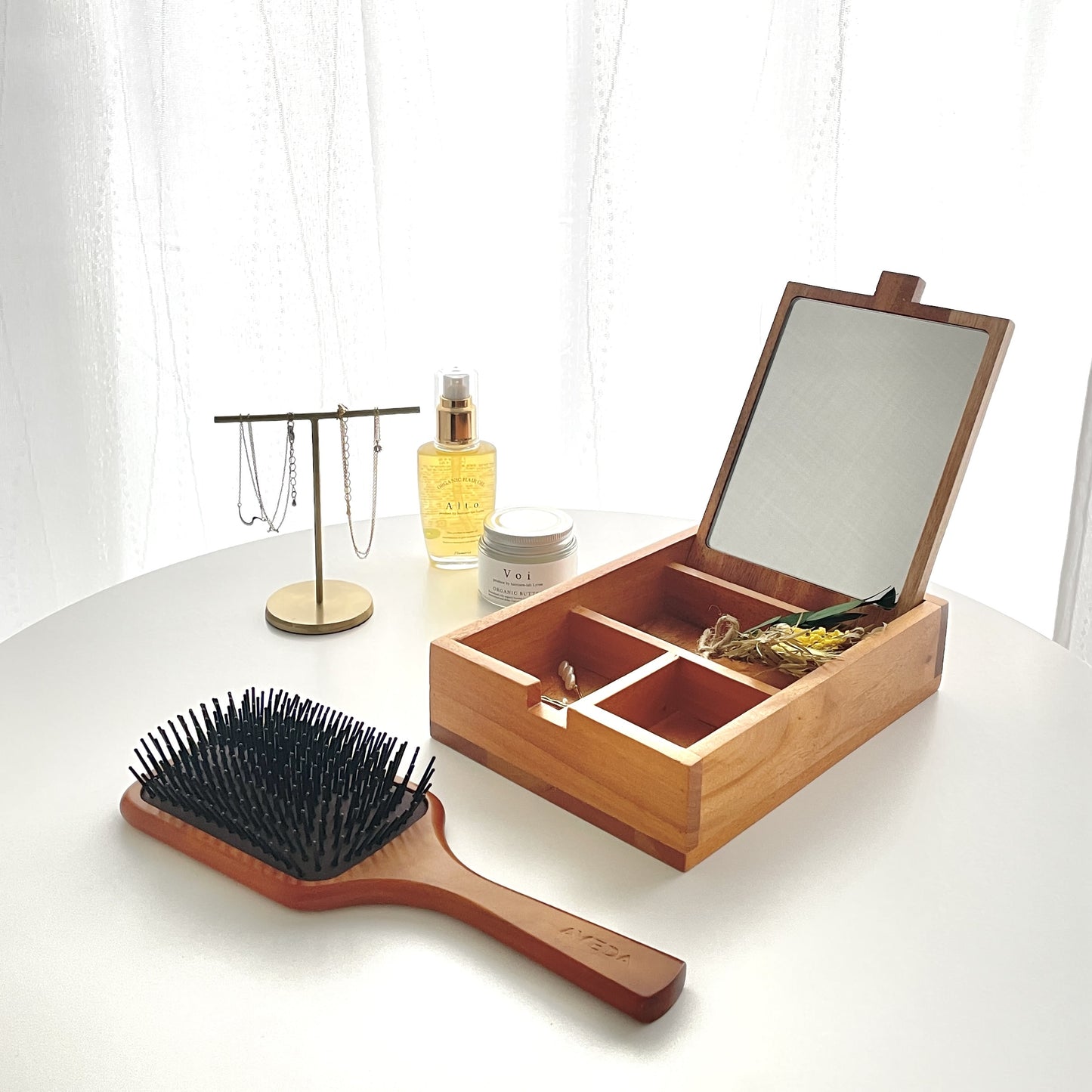 マホガニー レクタングルミラーケース NEIN MARKE / ナインマーケ