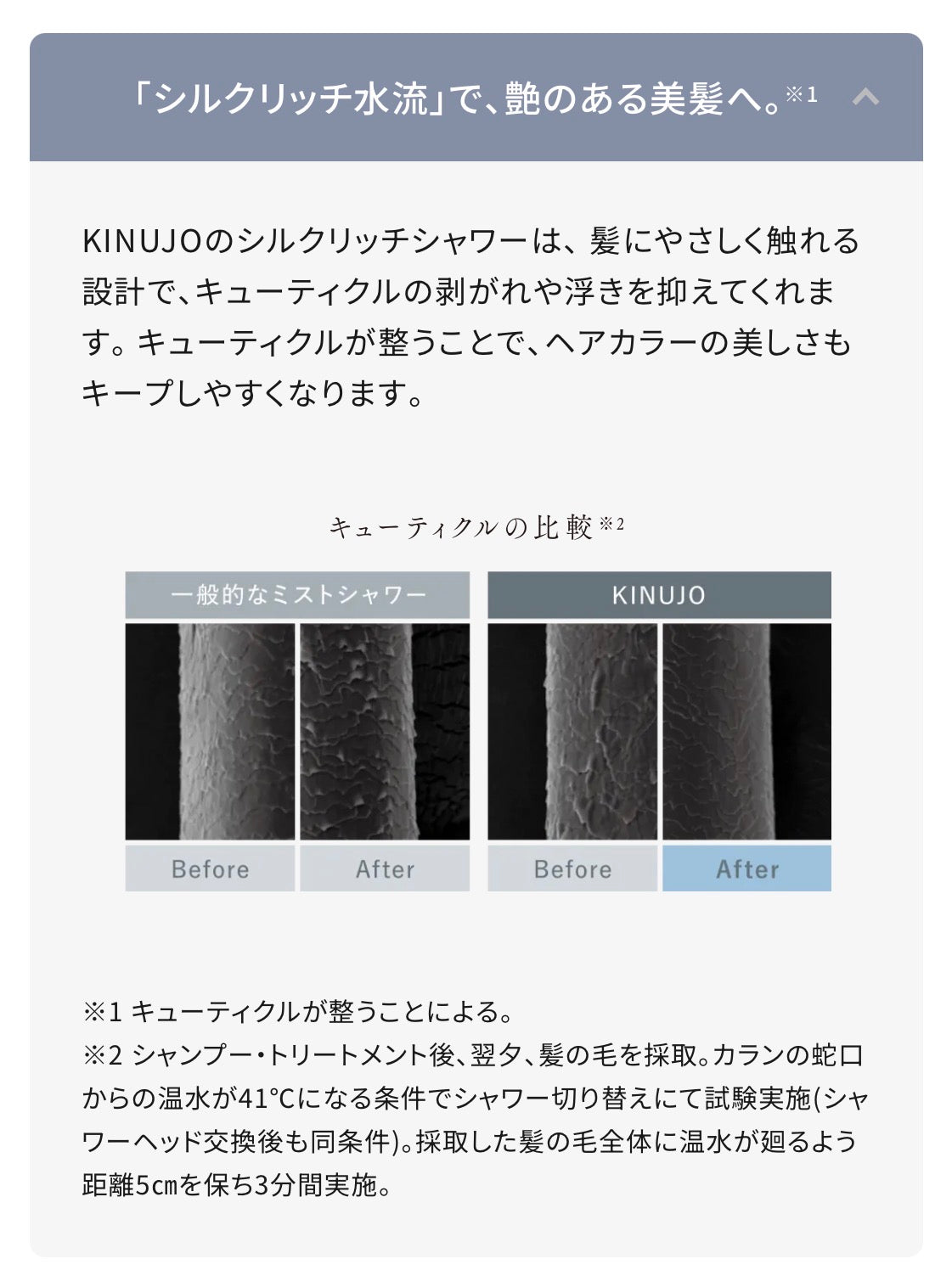 KINUJO Silk Rich Shower（シャワーヘッド）